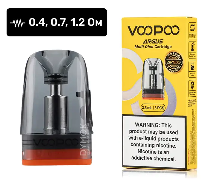 Картридж VooPoo Argus Multi-Ohm Cartridge 3.5ml 0.7 - Зображення 2